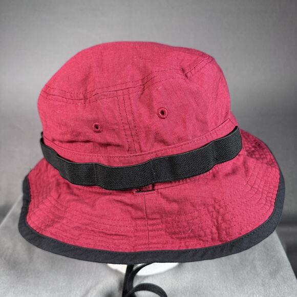 Nike Hat Bucket Fitted‎ Mens Small Burgundy Dri-FIT Chin Cord Boonie CU6611-692 - Picture 1 of 12